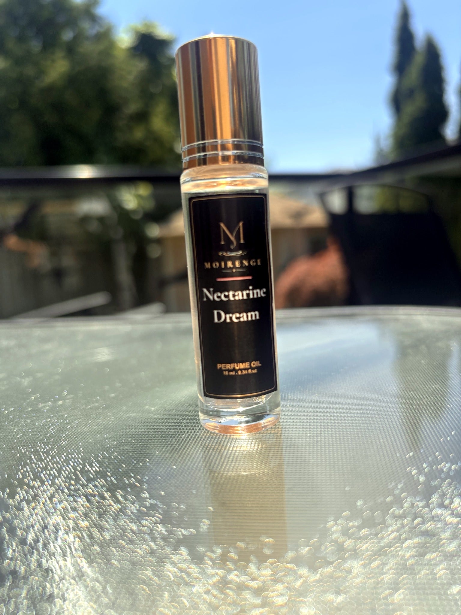 Nectarine Dream alcohol-free perfume oil roll-on, hand-batched in Canada
