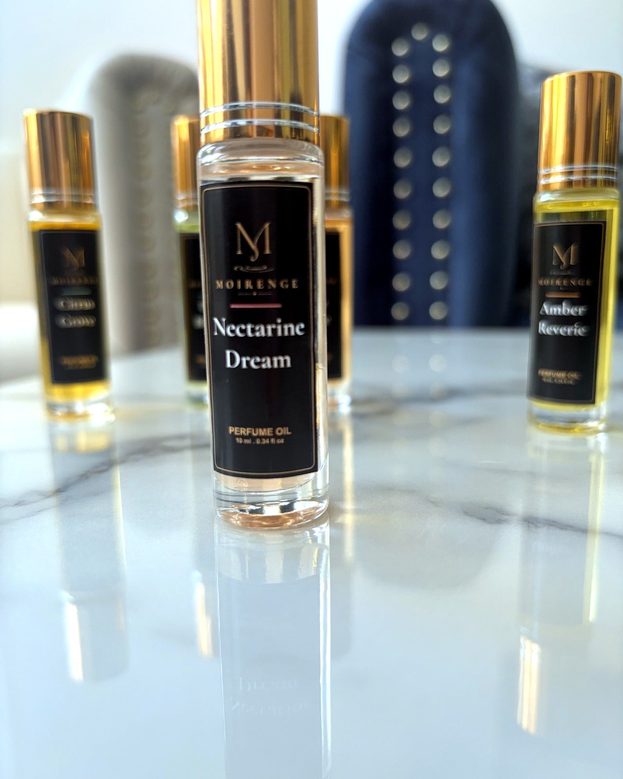 Nectarine Dream alcohol-free perfume oil roll-on, hand-batched in Canada
