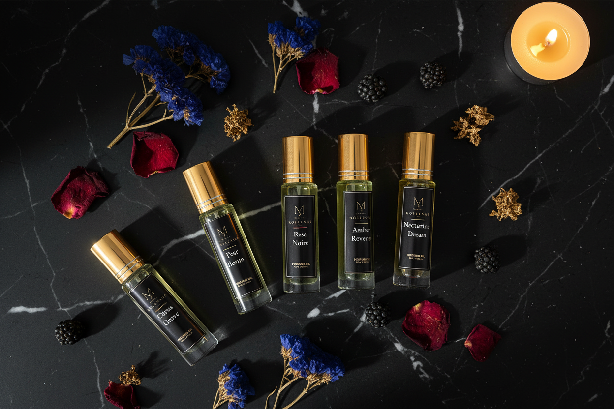 Gift Box alcohol-free perfume oil roll-on, hand-batched in Canada