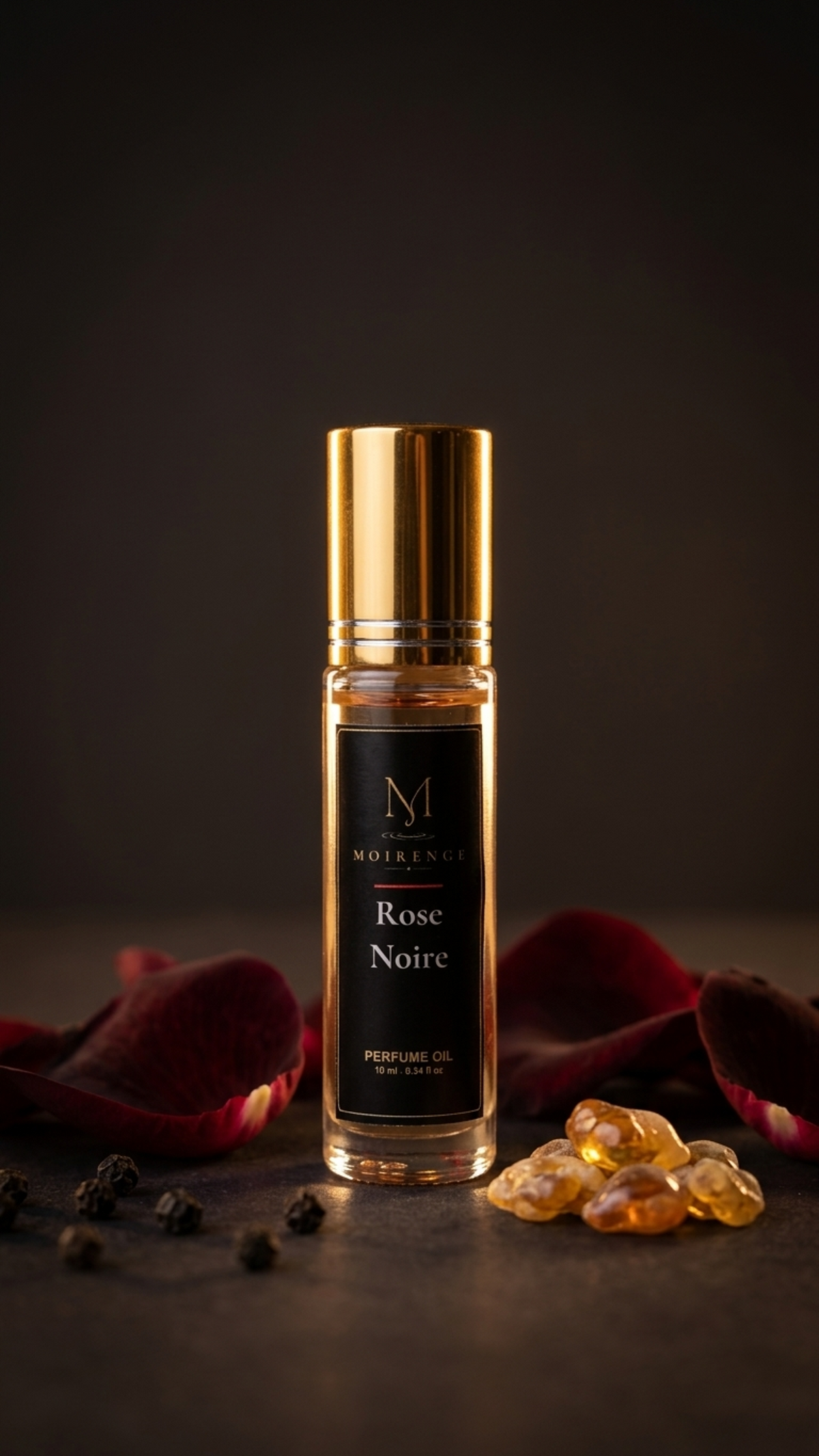 Rose Noire Perfume Oil – Dark Rose, Patchouli & Amber