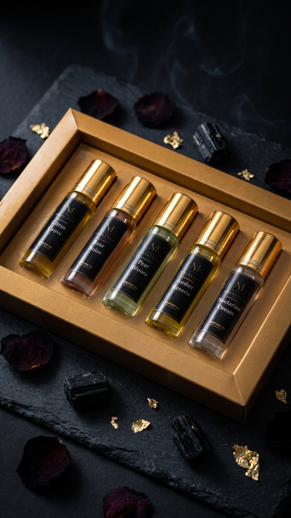 Discovery Set – All 5 Moirenge Perfume Oils | Gift Box