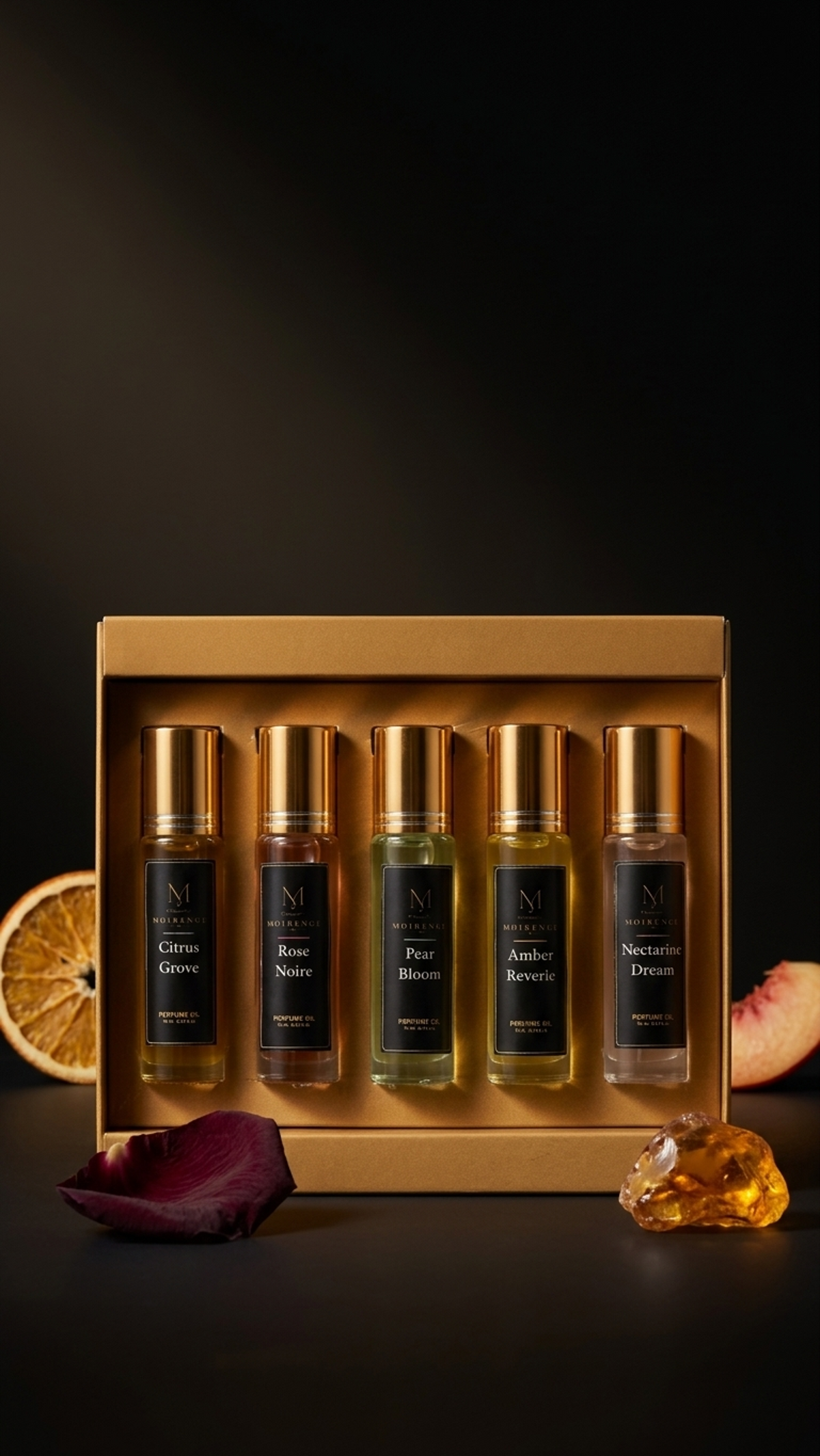 Discovery Set – All 5 Moirenge Perfume Oils | Gift Box