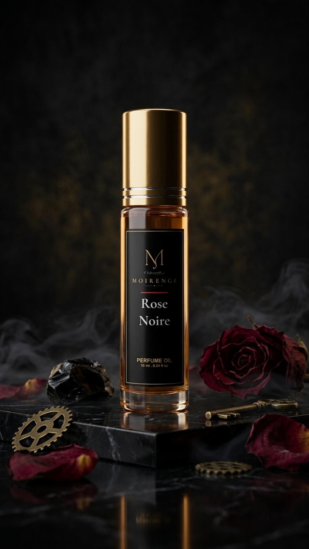 Rose Noire Perfume Oil – Dark Rose, Patchouli & Amber